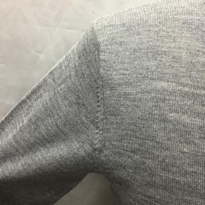 ミスタージェントルマン MR.GENTLEMAN ニット、セーター 長袖 長袖 M 無地 灰 / グレー / gray メンズ USED 古着 中古 10114312