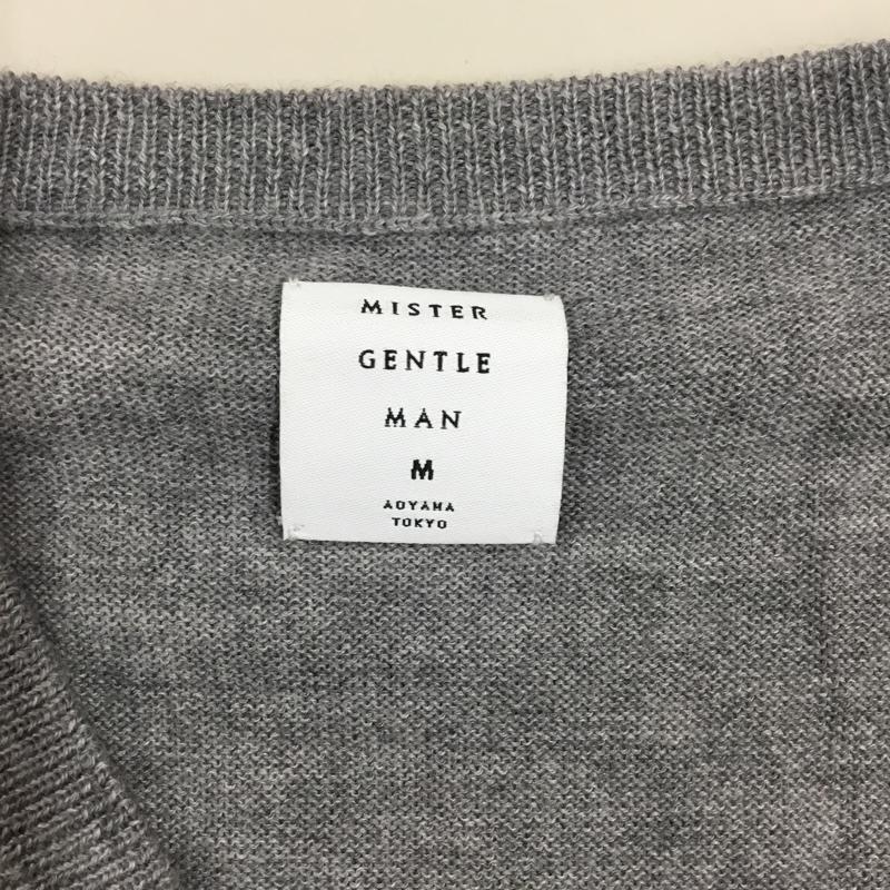 ミスタージェントルマン MR.GENTLEMAN ニット、セーター 長袖 長袖 M 無地 灰 / グレー / gray メンズ USED 古着 中古 10114312