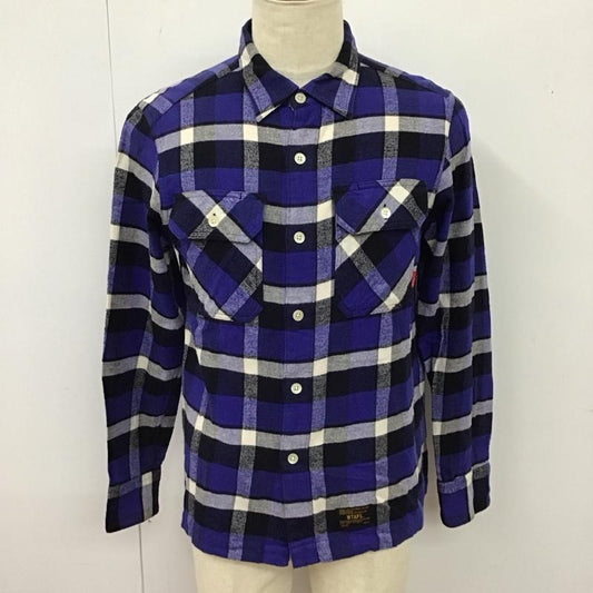 ダブルタップス WTAPS シャツ、ブラウス 長袖 長袖シャツ カラーシャツ ポケットシャツ 長袖カットソー チェックシャツ S メンズ USED 古着 中古 10114417