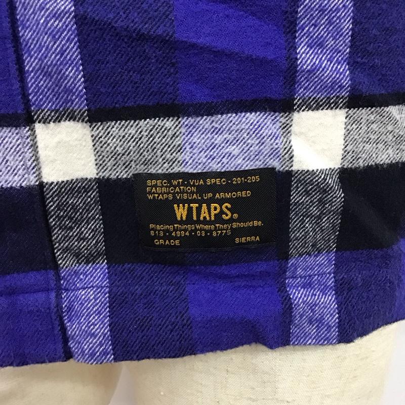 ダブルタップス WTAPS シャツ、ブラウス 長袖 長袖シャツ カラーシャツ ポケットシャツ 長袖カットソー チェックシャツ S メンズ USED 古着 中古 10114417