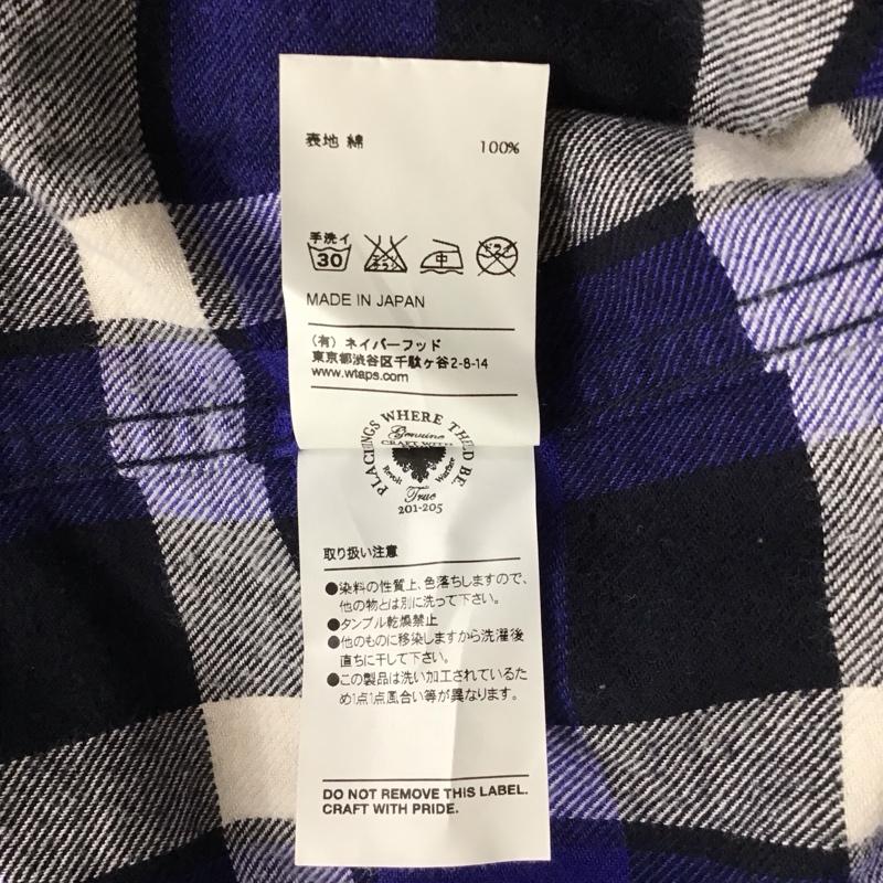 ダブルタップス WTAPS シャツ、ブラウス 長袖 長袖シャツ カラーシャツ ポケットシャツ 長袖カットソー チェックシャツ S メンズ USED 古着 中古 10114417