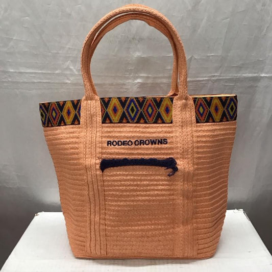 ロデオクラウンズ Rodeo Crowns トートバッグ トートバッグ フリンジ ロゴ、文字 橙 / オレンジ / orange レディース USED 古着 中古 10116069