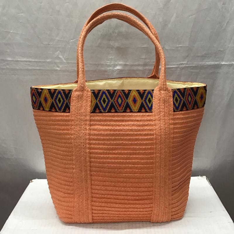 ロデオクラウンズ Rodeo Crowns トートバッグ トートバッグ フリンジ ロゴ、文字 橙 / オレンジ / orange レディース USED 古着 中古 10116069