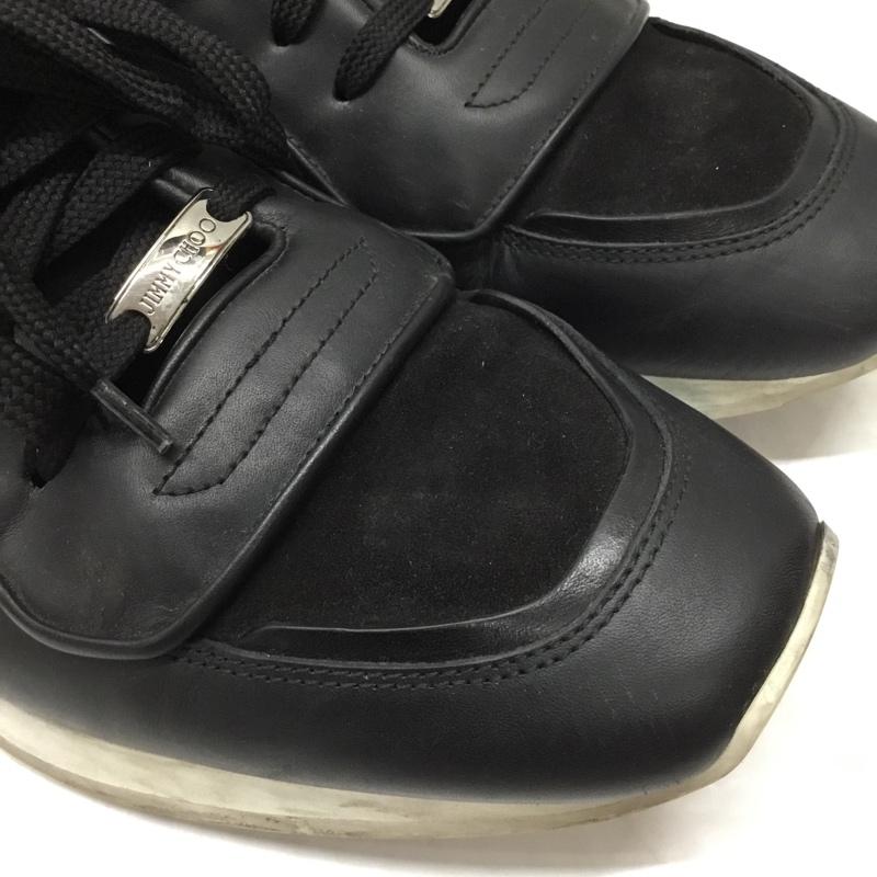 ジミーチュウ JIMMY CHOO スニーカー スニーカー ロゴ、文字 黒 / ブラック / black メンズ USED 古着 中古 10117592