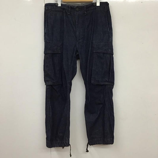ダブルアールエル RRL パンツ デニム、ジーンズ デニムパンツ カーゴパンツ 32インチ 無地 インディゴ / インディゴ / Indigo メンズ USED 古着 中古 10118083
