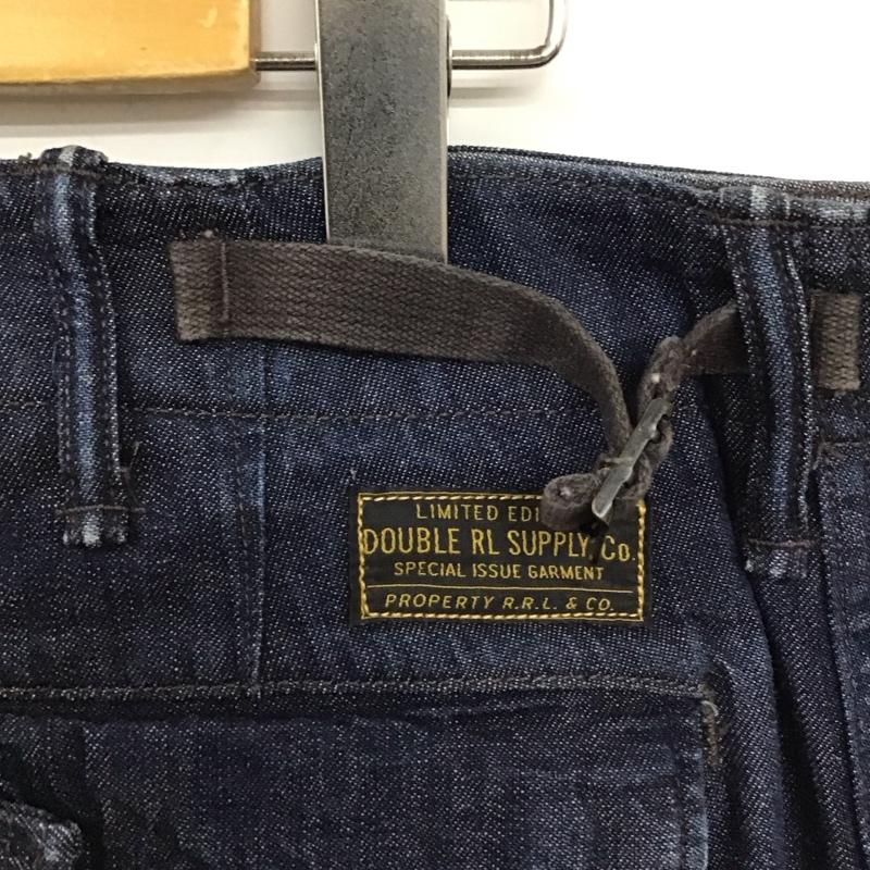 ダブルアールエル RRL パンツ デニム、ジーンズ デニムパンツ カーゴパンツ 32インチ 無地 インディゴ / インディゴ / Indigo メンズ USED 古着 中古 10118083