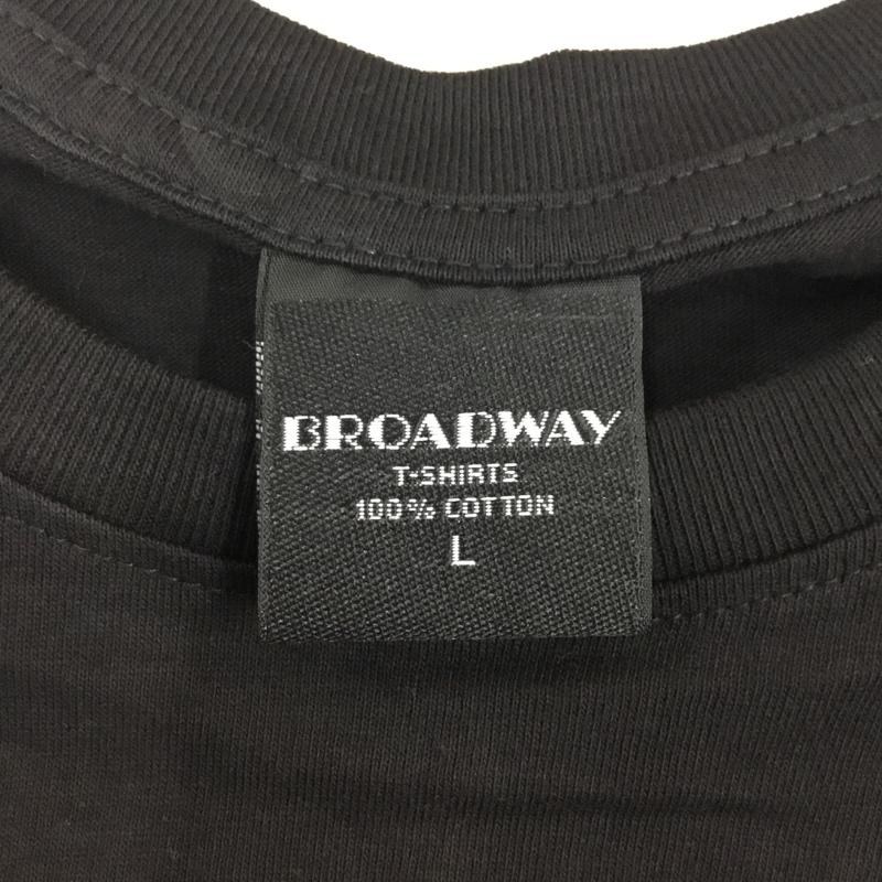 古着 USED Tシャツ 半袖 半袖カットソー プリントTシャツ クルーネックカットソー L プリント 黒 / ブラック /  メンズ USED 古着 中古 10108366