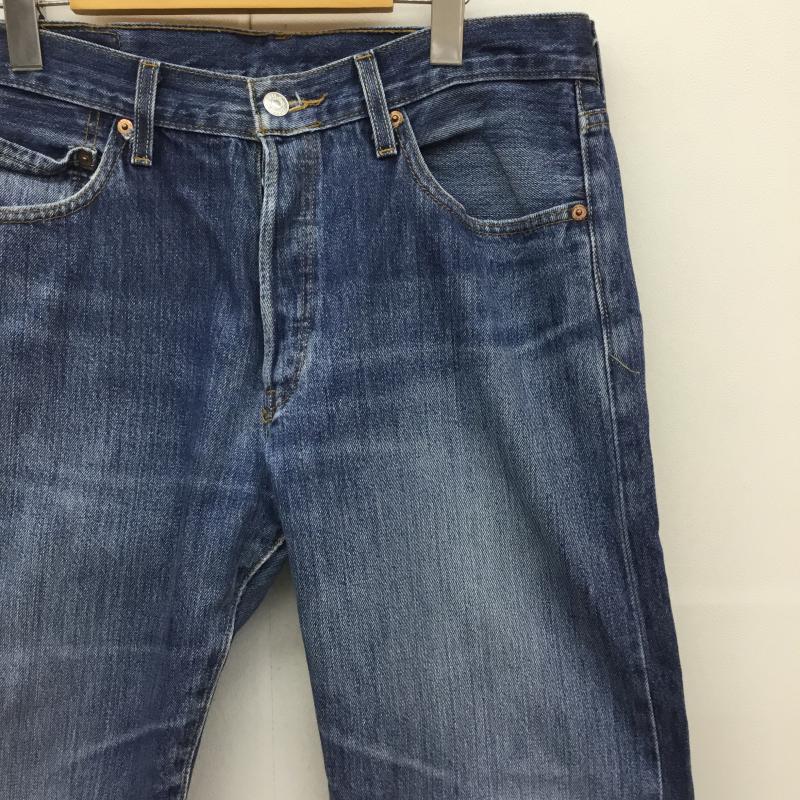 リーバイス Levi s パンツ デニム、ジーンズ 501　WPL-423 34インチ 無地 インディゴ / インディゴ /  メンズ USED 古着 中古 10125239