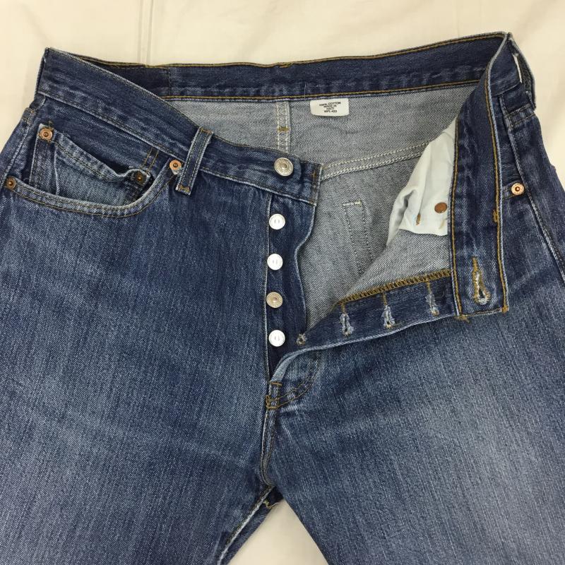 リーバイス Levi s パンツ デニム、ジーンズ 501　WPL-423 34インチ 無地 インディゴ / インディゴ /  メンズ USED 古着 中古 10125239