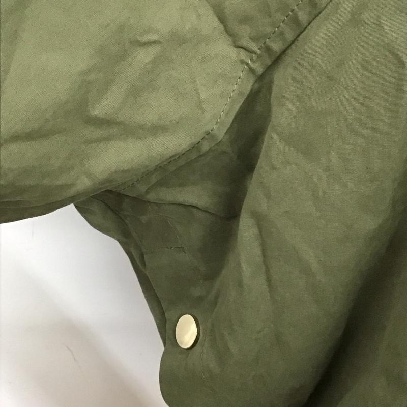 ザラウーマン ZARA WOMAN ジャケット、上着 ジャケット、ブレザー ジップアップジャケット フード付きジャケット アウター ミリタリー S 無地 カーキ / カーキ /  レディース USED 古着 中古 10125245