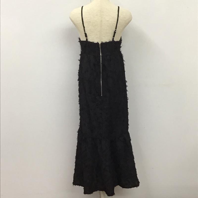 アルシーヴ archives ワンピース ロングスカート ノースリーブワンピース ロングスカート フレアスカート M 総柄 黒 / ブラック /  レディース USED 古着 中古 10125248