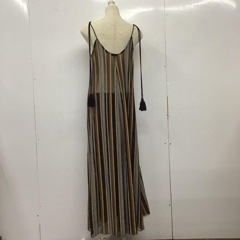 ザラ ZARA ワンピース ロングスカート ロングワンピース ノースリーブワンピース フレアスカート S ストライプ マルチカラー / マルチカラー /  レディース USED 古着 中古 10125257