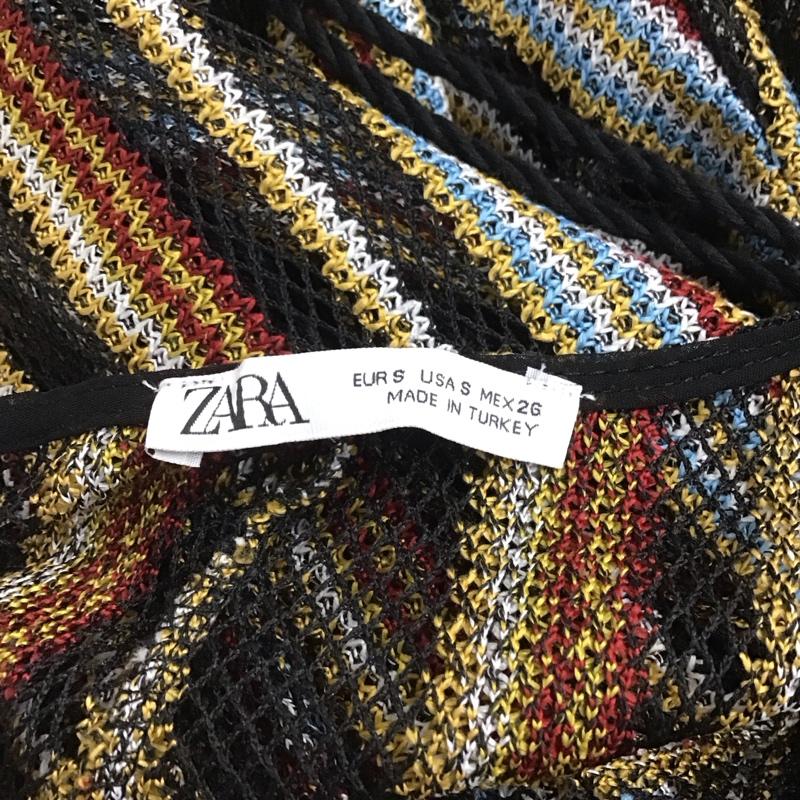 ザラ ZARA ワンピース ロングスカート ロングワンピース ノースリーブワンピース フレアスカート S ストライプ マルチカラー / マルチカラー /  レディース USED 古着 中古 10125257