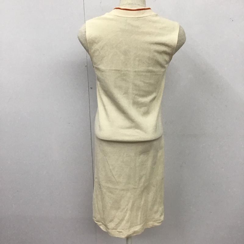 アディダス adidas ワンピース ロングスカート IK7862 V NECK M ロゴ、文字 X プリント アイボリー / アイボリー /  レディース USED 古着 中古 10125259