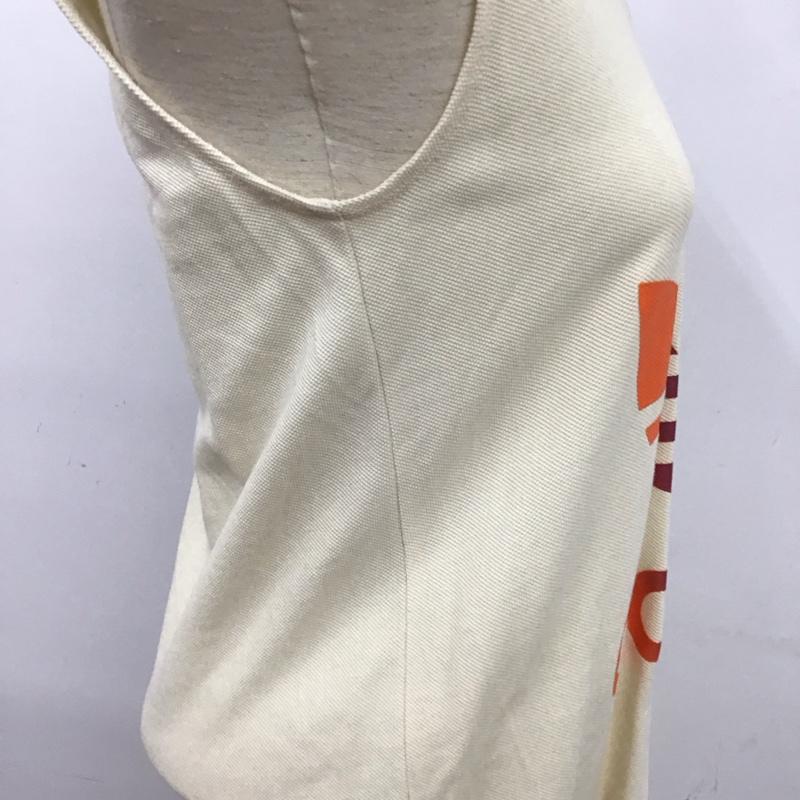 アディダス adidas ワンピース ロングスカート IK7862 V NECK M ロゴ、文字 X プリント アイボリー / アイボリー /  レディース USED 古着 中古 10125259