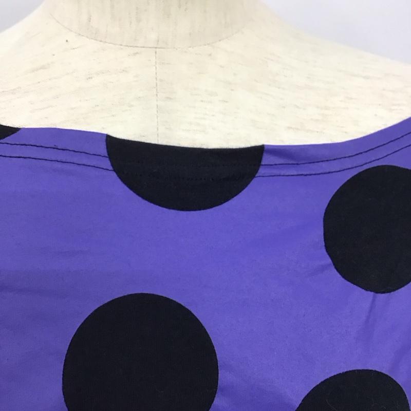 メルシーボークー mercibeaucoup, カットソー 半袖 半袖カットソー プリントTシャツ クルーワイドネックカットソー 1 プリント 黒 / ブラック /  レディース USED 古着 中古 10125268