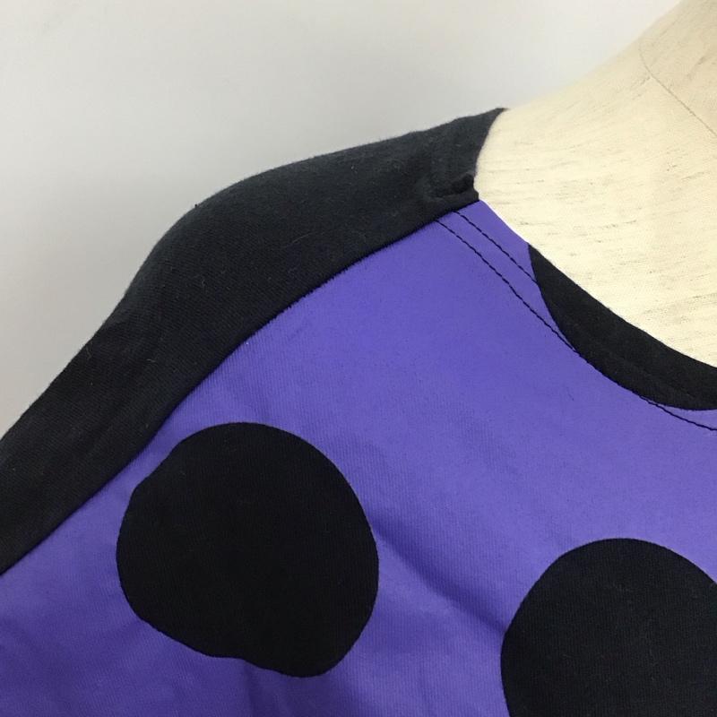 メルシーボークー mercibeaucoup, カットソー 半袖 半袖カットソー プリントTシャツ クルーワイドネックカットソー 1 プリント 黒 / ブラック /  レディース USED 古着 中古 10125268