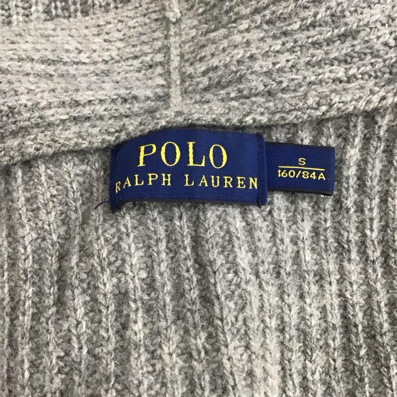 ポロラルフローレン POLO RALPH LAUREN カーディガン 長袖 長袖カーディガン ニットカーデガン 前開き S 無地 灰 / グレー /  レディース USED 古着 中古 10125275