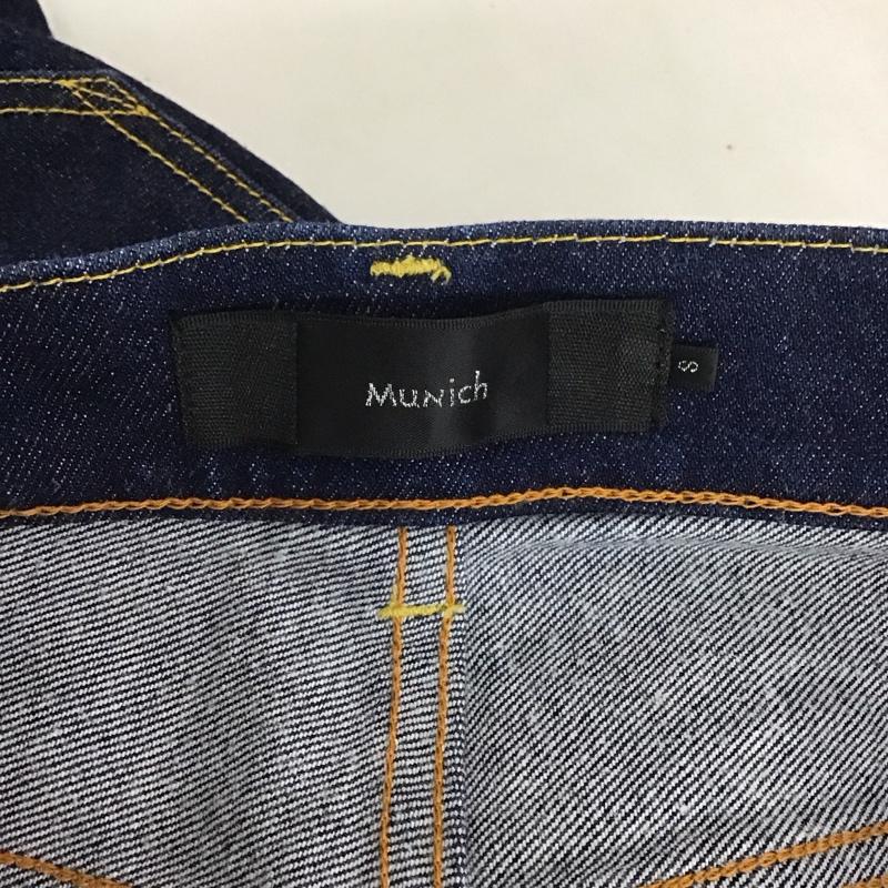 ミューニック Munich パンツ デニム、ジーンズ デニムパンツ ワイドパンツ カジュアルパンツ ストレッチパンツ S 無地 インディゴ / インディゴ /  レディース USED 古着 中古 10125278