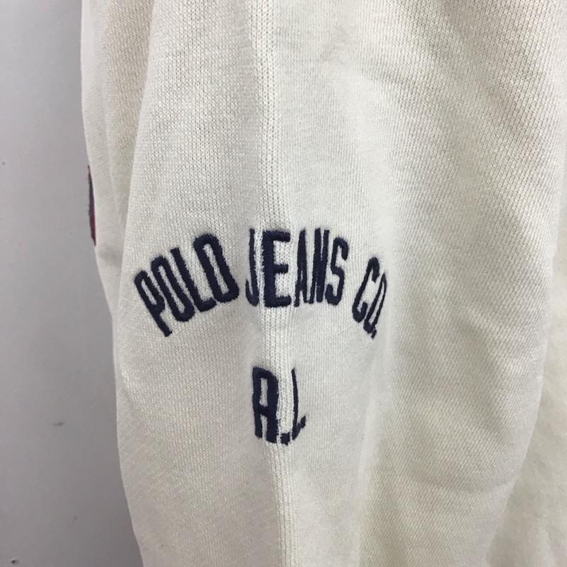 ラルフローレン RALPHLAUREN トレーナー 長袖 長袖トレーナー スウェット クルーネック プルオーバー ロゴ、文字 白 / ホワイト /  メンズ USED 古着 中古 10125288