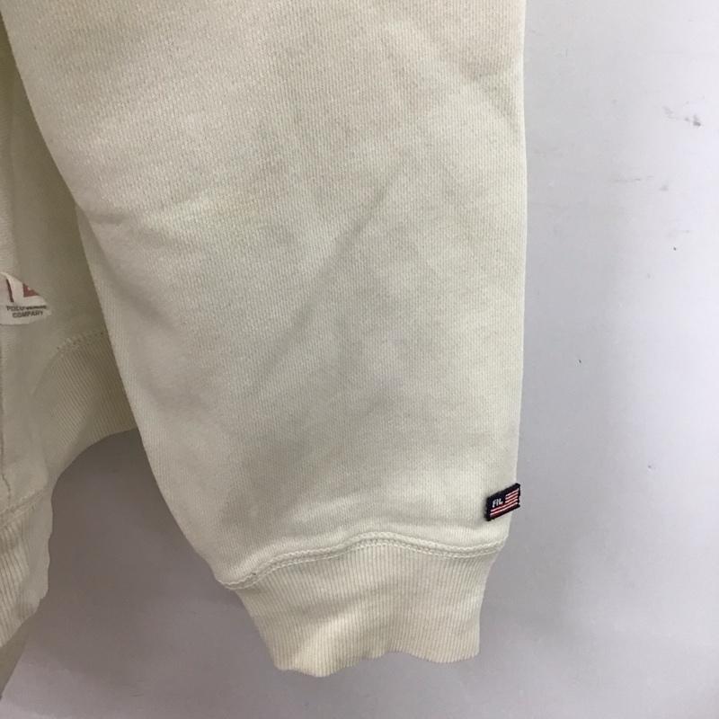 ラルフローレン RALPHLAUREN トレーナー 長袖 長袖トレーナー スウェット クルーネック プルオーバー ロゴ、文字 白 / ホワイト /  メンズ USED 古着 中古 10125288