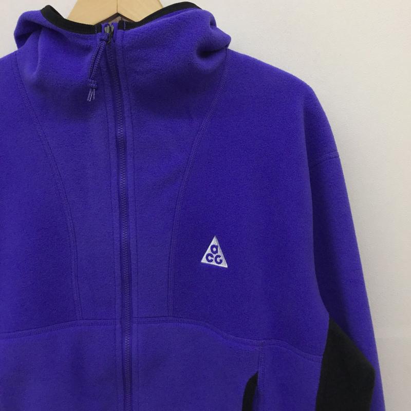 ナイキ エィシージー NIKE ACG ジャケット、上着 ジャケット、ブレザー Wolf Tree Polartec FB8083-510 フルジップ M ロゴ、文字 X 刺繍 紫 / パープル /  メンズ USED 古着 中古 10125305