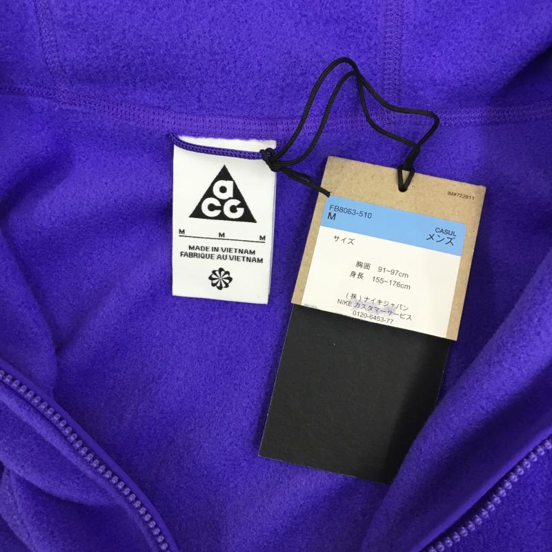 ナイキ エィシージー NIKE ACG ジャケット、上着 ジャケット、ブレザー Wolf Tree Polartec FB8083-510 フルジップ M ロゴ、文字 X 刺繍 紫 / パープル /  メンズ USED 古着 中古 10125305