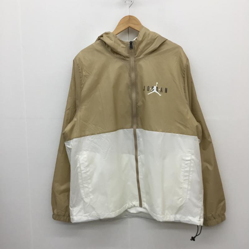 ナイキ NIKE ジャケット、上着 ジャンパー、ブルゾン DV7650-277　ジョーダン エッセンシャル ハイブリッド ウーヴン ジャケット XL プリント X ロゴ、文字 白 / ホワイト / X ベージュ / ベージュ /  メンズ USED 古着 中古 10125306