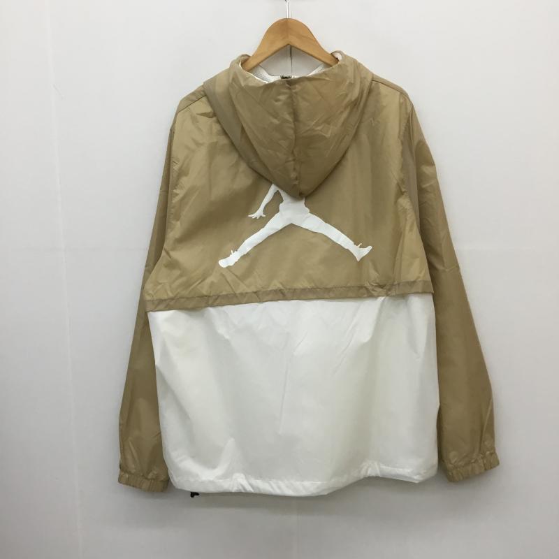 ナイキ NIKE ジャケット、上着 ジャンパー、ブルゾン DV7650-277　ジョーダン エッセンシャル ハイブリッド ウーヴン ジャケット XL プリント X ロゴ、文字 白 / ホワイト / X ベージュ / ベージュ /  メンズ USED 古着 中古 10125306