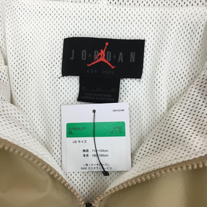 ナイキ NIKE ジャケット、上着 ジャンパー、ブルゾン DV7650-277　ジョーダン エッセンシャル ハイブリッド ウーヴン ジャケット XL プリント X ロゴ、文字 白 / ホワイト / X ベージュ / ベージュ /  メンズ USED 古着 中古 10125306