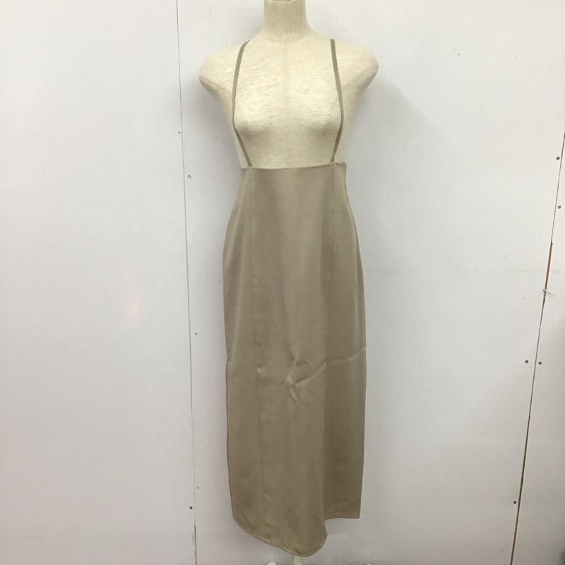 ナイロ nairo ワンピース ロングスカート ノースリーブワンピース ロングスカート フレアスカート FREE 無地 ベージュ / ベージュ /  レディース USED 古着 中古 10125339