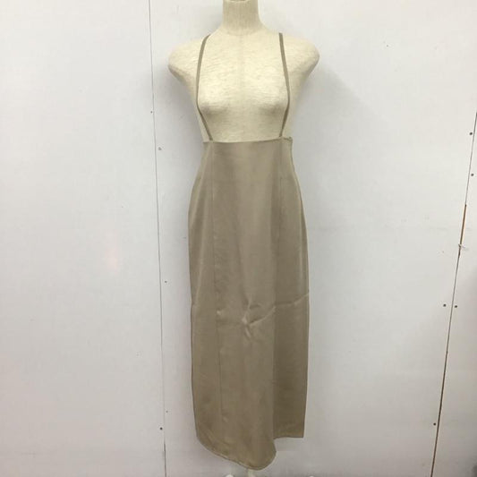 ナイロ nairo ワンピース ロングスカート ノースリーブワンピース ロングスカート フレアスカート FREE 無地 ベージュ / ベージュ /  レディース USED 古着 中古 10125339
