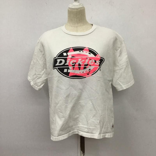 ロデオクラウンズ Rodeo Crowns Tシャツ 半袖 半袖カットソー プリントTシャツ クルーネックカットソー dickies FREE プリント 白 / ホワイト /  レディース USED 古着 中古 10125341