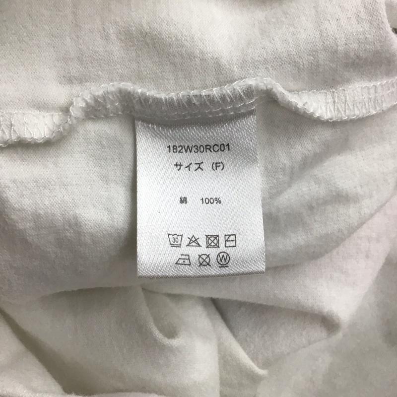 ロデオクラウンズ Rodeo Crowns Tシャツ 半袖 半袖カットソー プリントTシャツ クルーネックカットソー dickies FREE プリント 白 / ホワイト /  レディース USED 古着 中古 10125341
