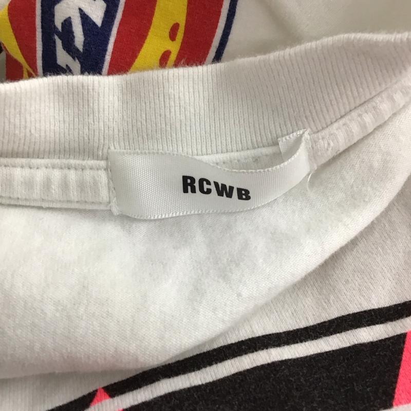 ロデオクラウンズ Rodeo Crowns Tシャツ 半袖 半袖カットソー プリントTシャツ クルーネックカットソー dickies FREE プリント 白 / ホワイト /  レディース USED 古着 中古 10125341