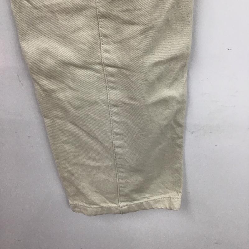 ザラ ZARA パンツ デニム、ジーンズ デニムパンツ ワイドパンツ カジュアルパンツ S 無地 白 / ホワイト /  レディース USED 古着 中古 10125346