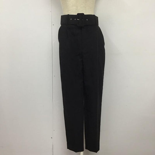 ザラ ZARA パンツ スラックス スラックスパンツ ワイドパンツ センタータックパンツ S 無地 黒 / ブラック /  レディース USED 古着 中古 10125347