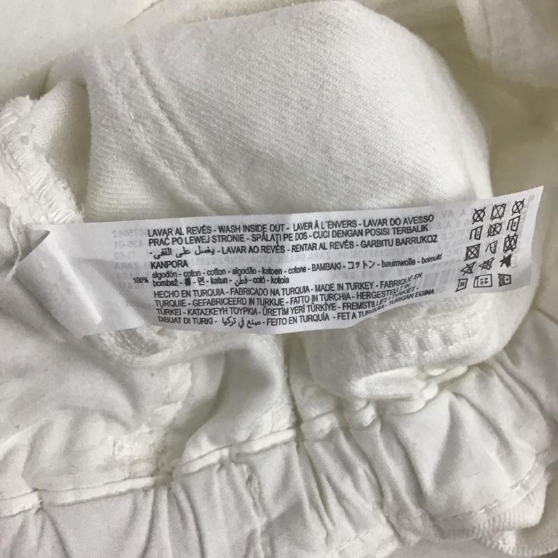 ザラ ZARA パンツ デニム、ジーンズ デニムパンツ ワイドパンツ カジュアルパンツ 34インチ 無地 白 / ホワイト /  レディース USED 古着 中古 10125348