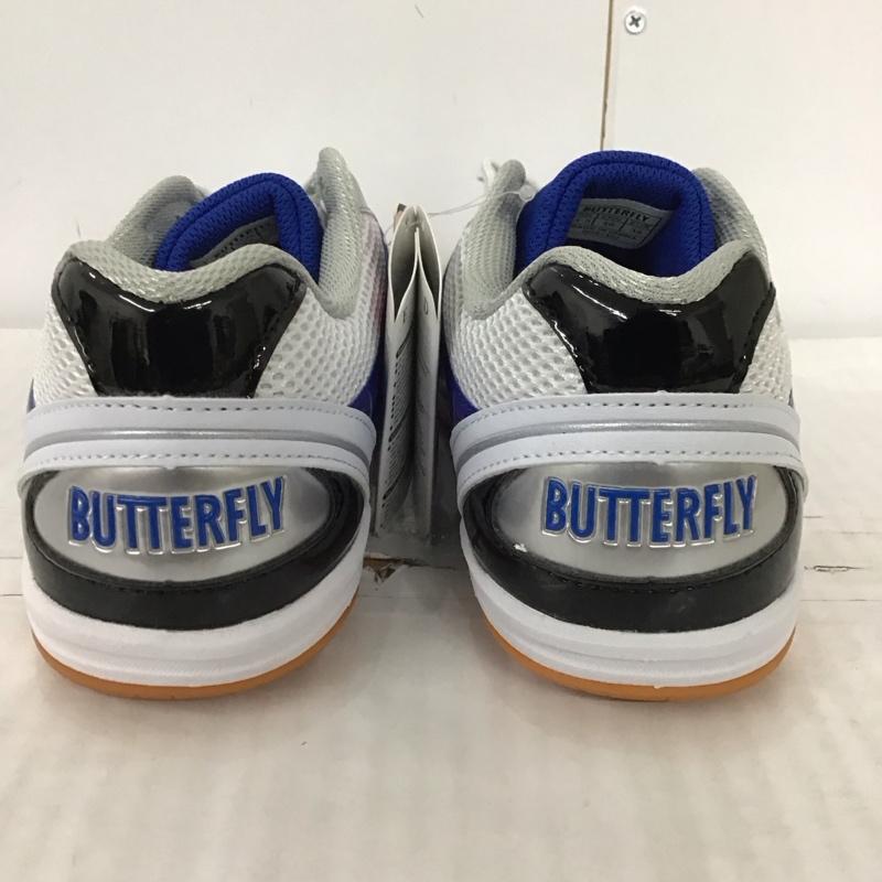 バタフライ BUTTERFLY シューズ シューズ 卓球 シューズ レゾライン トライネックス 93600-177 23.5cm 無地 白 / ホワイト / X 青 / ブルー /  レディース USED 古着 中古 10125365