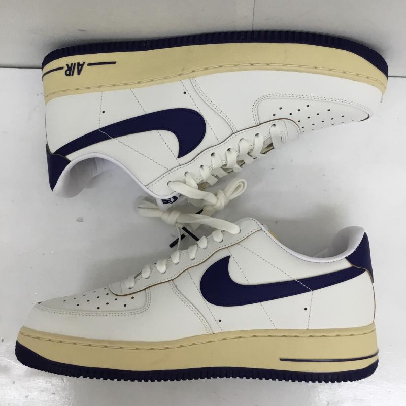ナイキ NIKE スニーカー スニーカー FQ8103-133 Nike Women s Air Force 1  07 Sail/Pale Vanilla/Gold Suede/Deep Royal Blue ナイキ ウィメンズ エアフォース1  07 セイル/ペールバニラ/ゴールドスウェード/ 29.0cm ロゴ、文字 白 / ホワイト / X 青 / ブルー /  メンズ USED 古着 中古 10125391