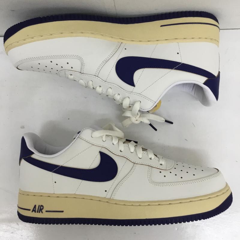 ナイキ NIKE スニーカー スニーカー FQ8103-133 Nike Women s Air Force 1  07 Sail/Pale Vanilla/Gold Suede/Deep Royal Blue ナイキ ウィメンズ エアフォース1  07 セイル/ペールバニラ/ゴールドスウェード/ 29.0cm ロゴ、文字 白 / ホワイト / X 青 / ブルー /  メンズ USED 古着 中古 10125391