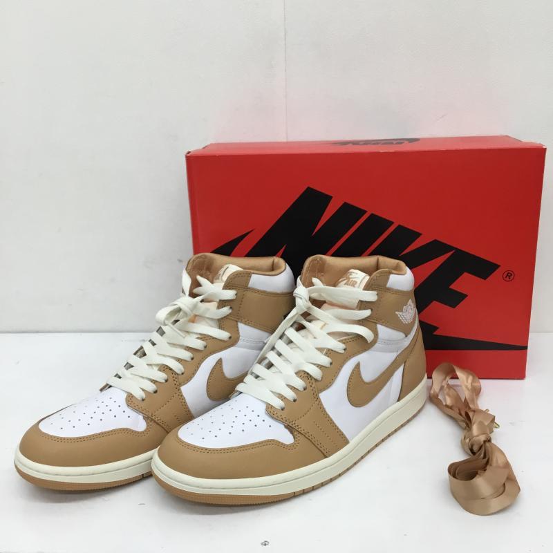 ナイキ NIKE スニーカー スニーカー FN6622-201 Nike Women s Air Jordan 1 Retro High OG Praline ナイキ ウィメンズ エアジョーダン1 レトロ ハイ OG プラリネ 28.5cm ロゴ、文字 白 / ホワイト / X 茶 / ブラウン /  メンズ USED 古着 中古 10125393