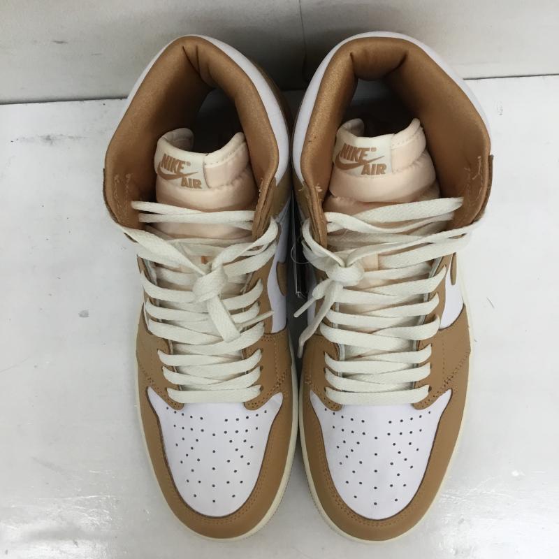 ナイキ NIKE スニーカー スニーカー FN6622-201 Nike Women s Air Jordan 1 Retro High OG Praline ナイキ ウィメンズ エアジョーダン1 レトロ ハイ OG プラリネ 28.5cm ロゴ、文字 白 / ホワイト / X 茶 / ブラウン /  メンズ USED 古着 中古 10125393