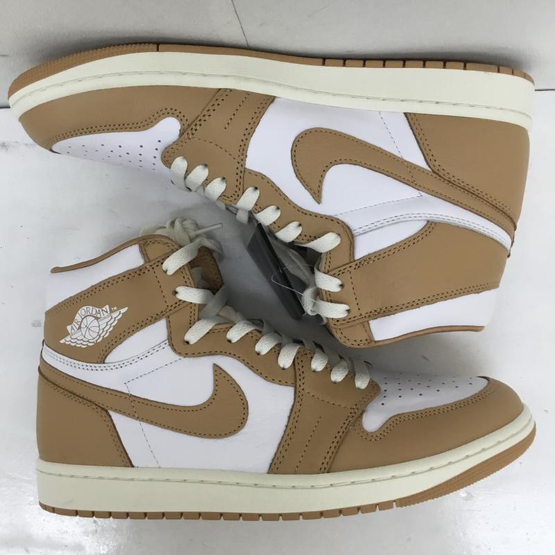 ナイキ NIKE スニーカー スニーカー FN6622-201 Nike Women s Air Jordan 1 Retro High OG Praline ナイキ ウィメンズ エアジョーダン1 レトロ ハイ OG プラリネ 28.5cm ロゴ、文字 白 / ホワイト / X 茶 / ブラウン /  メンズ USED 古着 中古 10125393
