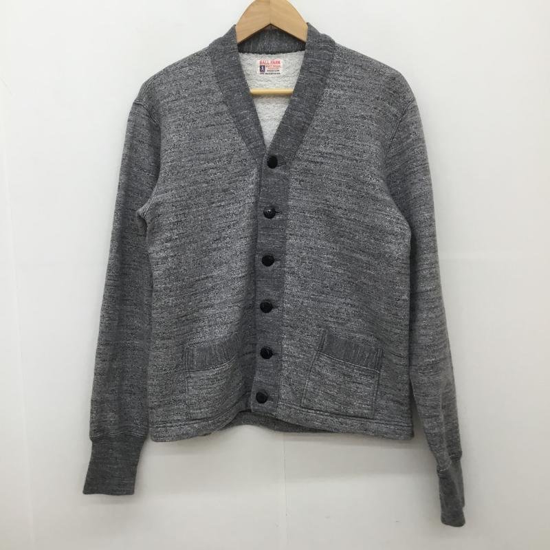 ザリアルマッコイズ THE REAL McCOY S カーディガン 長袖 ザ　リアルマッコイズ　スウェット　カーディガン M 無地 灰 / グレー /  メンズ USED 古着 中古 10125399