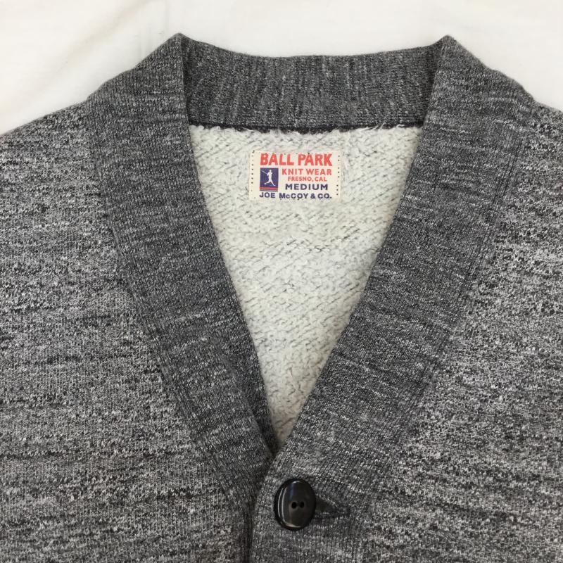 ザリアルマッコイズ THE REAL McCOY S カーディガン 長袖 ザ　リアルマッコイズ　スウェット　カーディガン M 無地 灰 / グレー /  メンズ USED 古着 中古 10125399