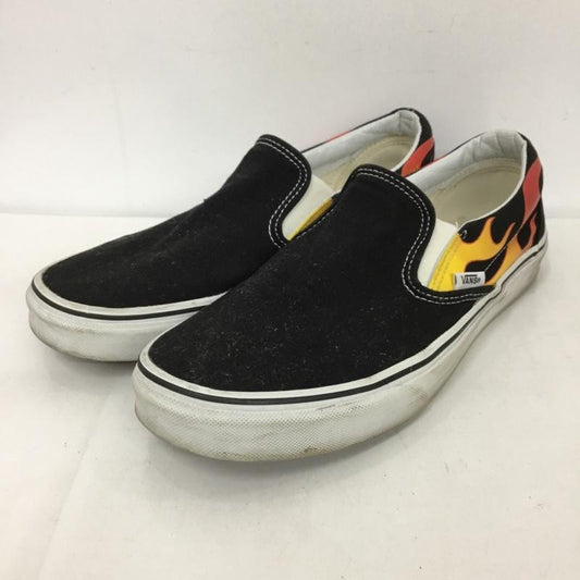 バンズ VANS スリッポン スリッポン 500714 フレイム 27.5cm 27.5cm  黒 / ブラック / X 白 / ホワイト / X 橙 / オレンジ /  メンズ USED 古着 中古 10125406