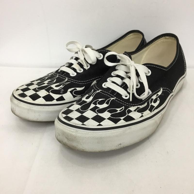 バンズ VANS スニーカー スニーカー 500714 27.5cm checker flame 27.5cm 総柄 黒 / ブラック / X 白 / ホワイト /  メンズ USED 古着 中古 10125409