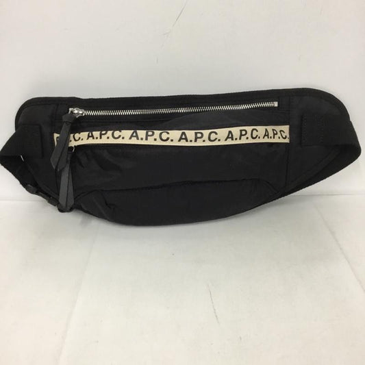 アーペーセー A.P.C. ウエストバッグ ウエストバッグ ボディバッグ ロゴ、文字 黒 / ブラック /  メンズ USED 古着 中古 10125413