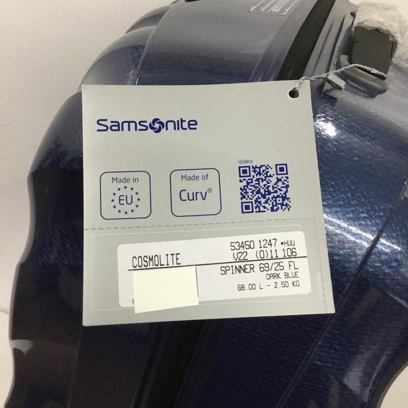 サムソナイト Samsonite スーツケース、トランク スーツケース、トランク コスモライト スーツケース 53450-1247 69cm 68L ダークブルー キャリーケース 無地 青 / ブルー /  メンズ USED 古着 中古 10125418